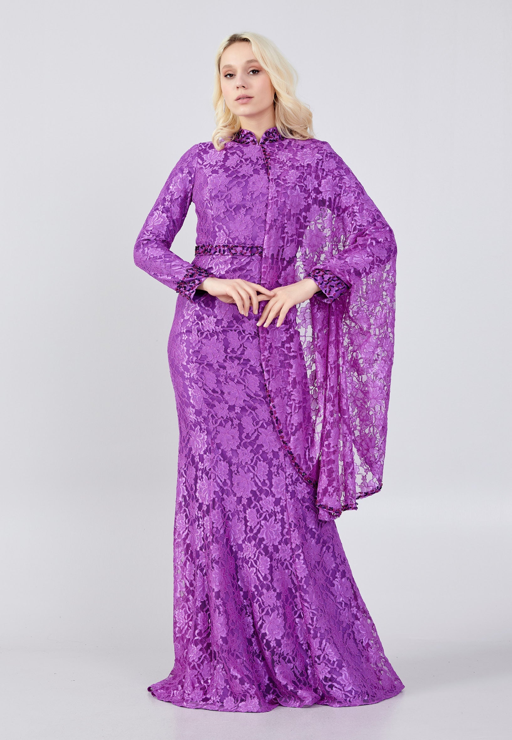 Long dress for chic wedding guest