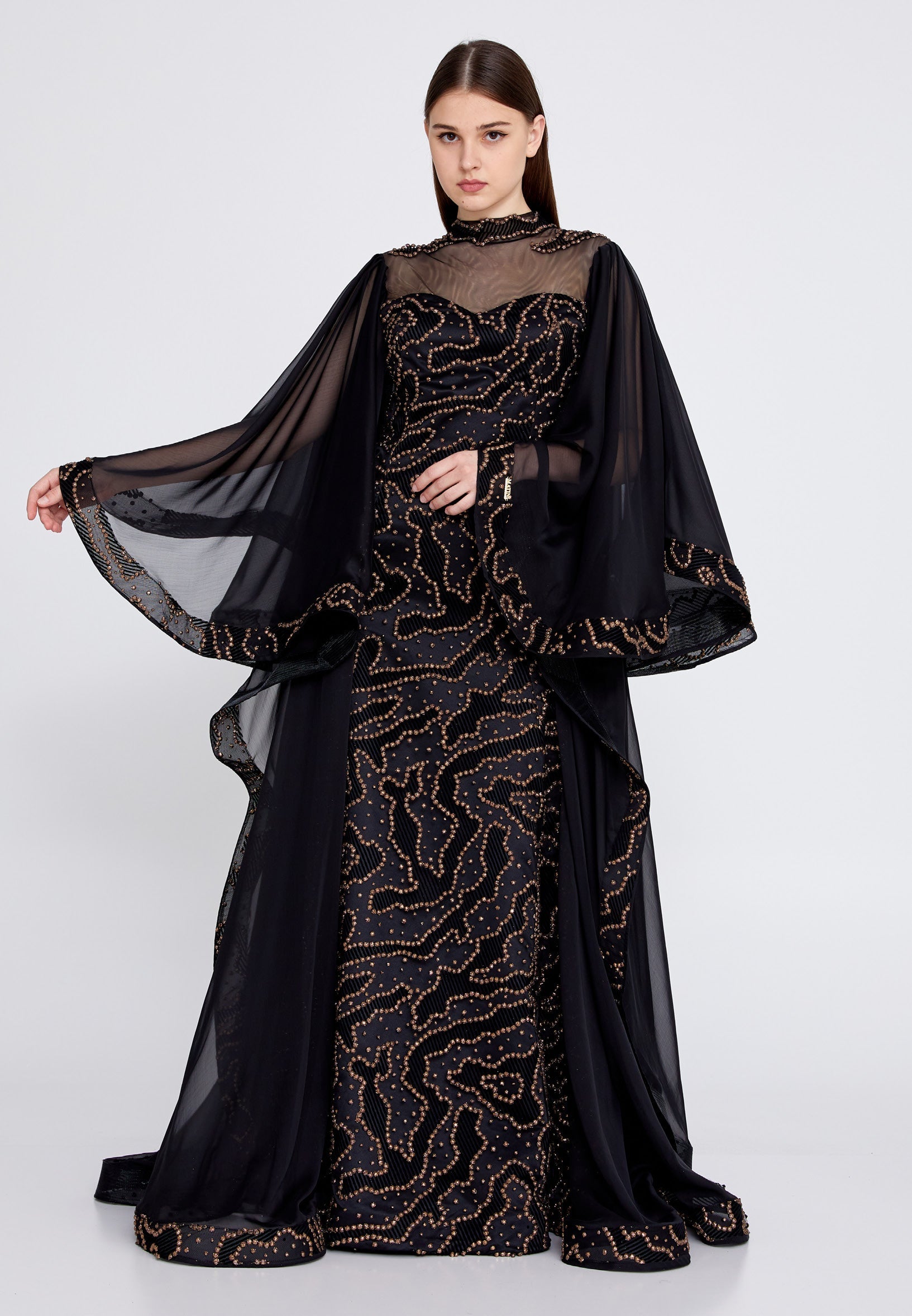 Long and chic evening dress