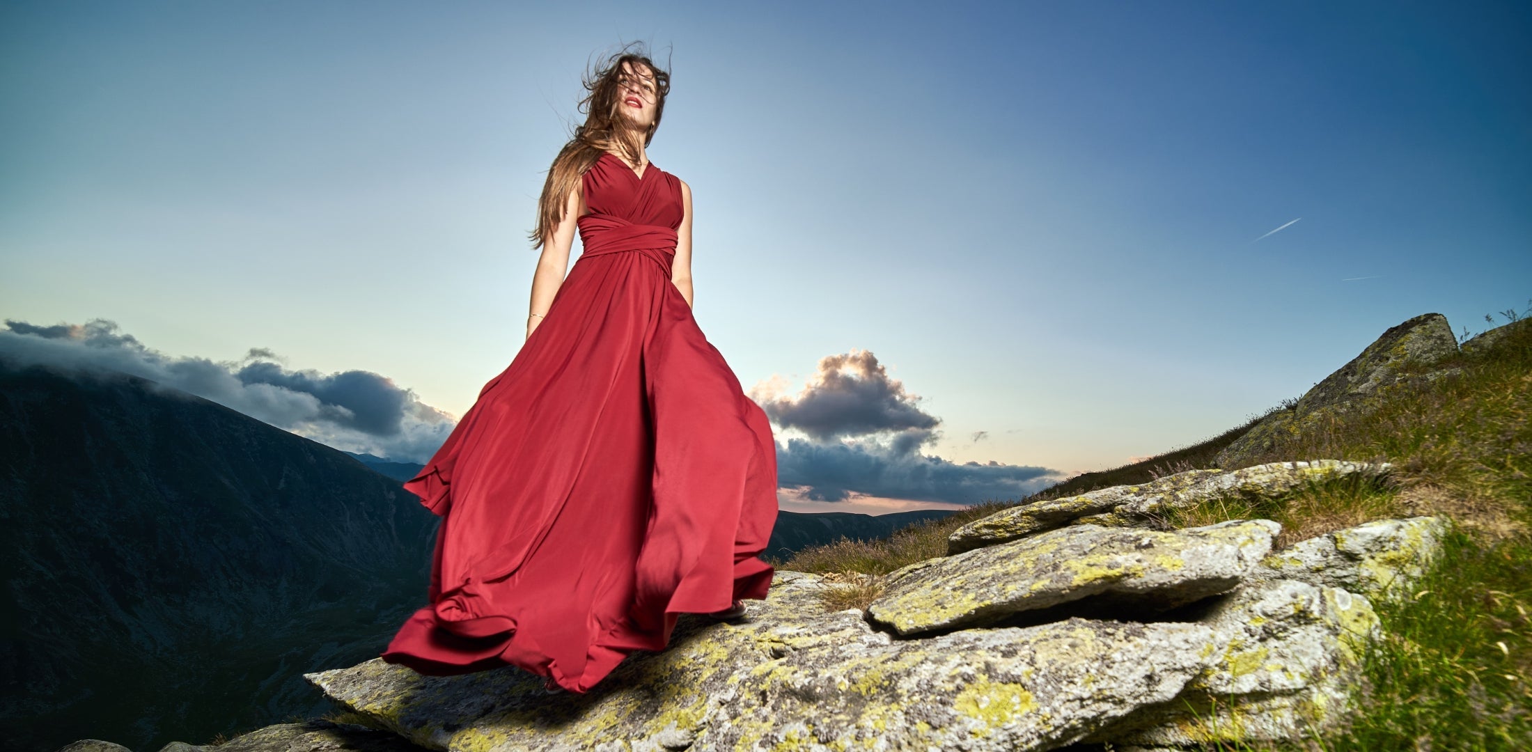 robe longue ceremonie femme