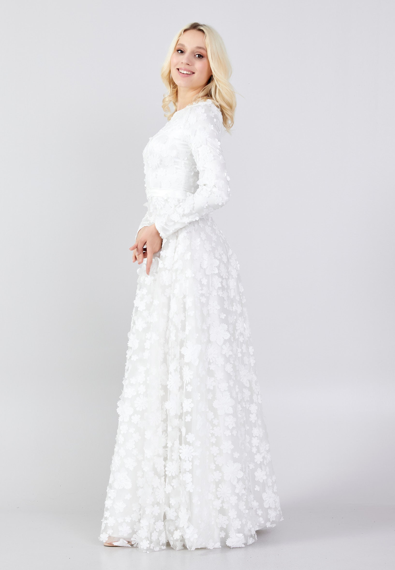 Robe longue fleurie pour mariage invité