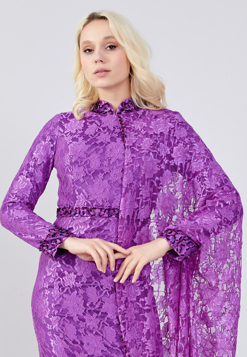 Long dress for chic wedding guest