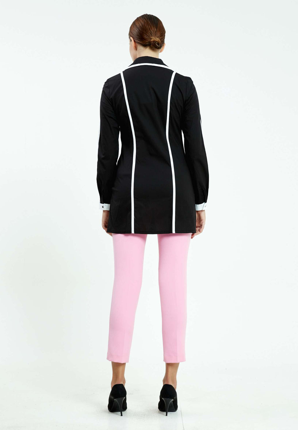 Long Sleeve Striped Regular Shirt ser23474 - Shirt - Istanbul Fashion Center
