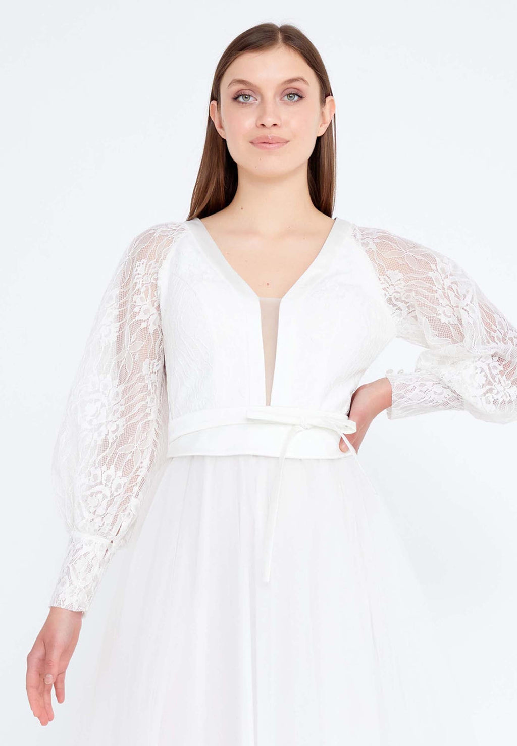 Women's long-sleeved formal dress - Classdi