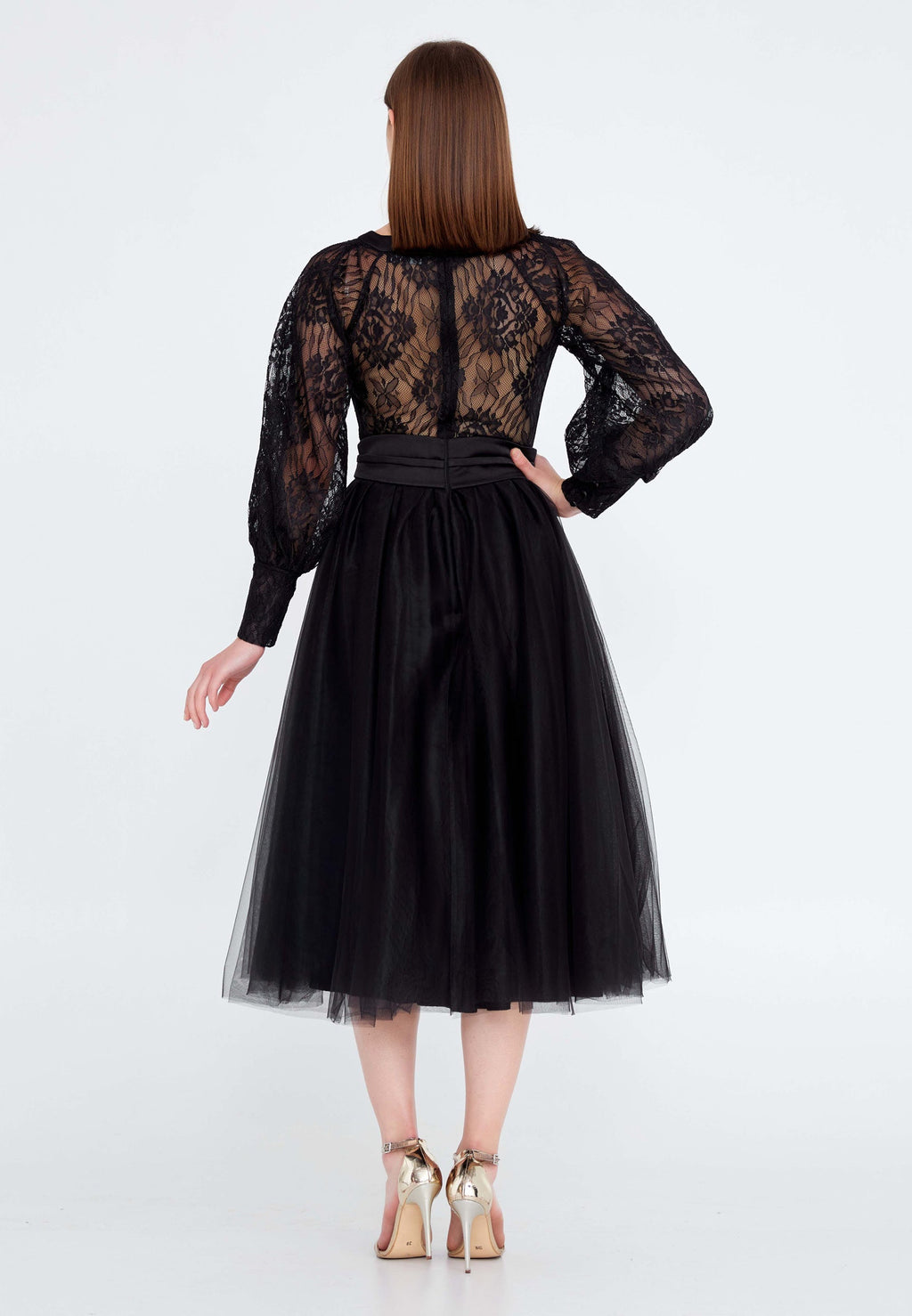 Women's long-sleeved formal dress - Classdi