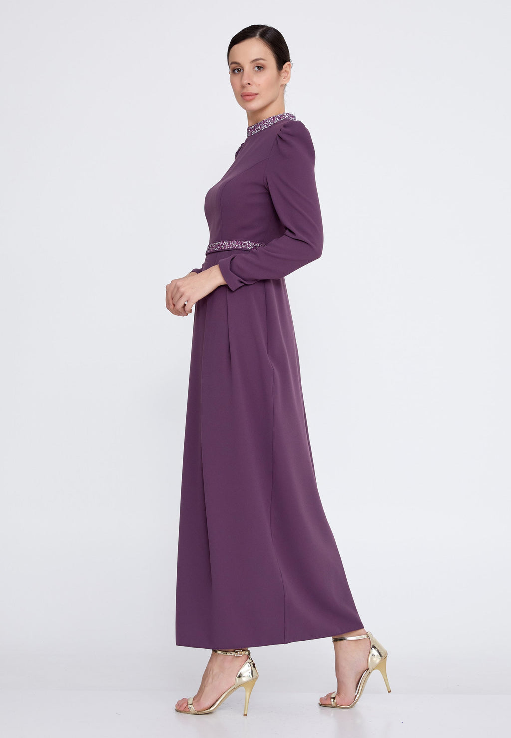 Long women's ceremony dress