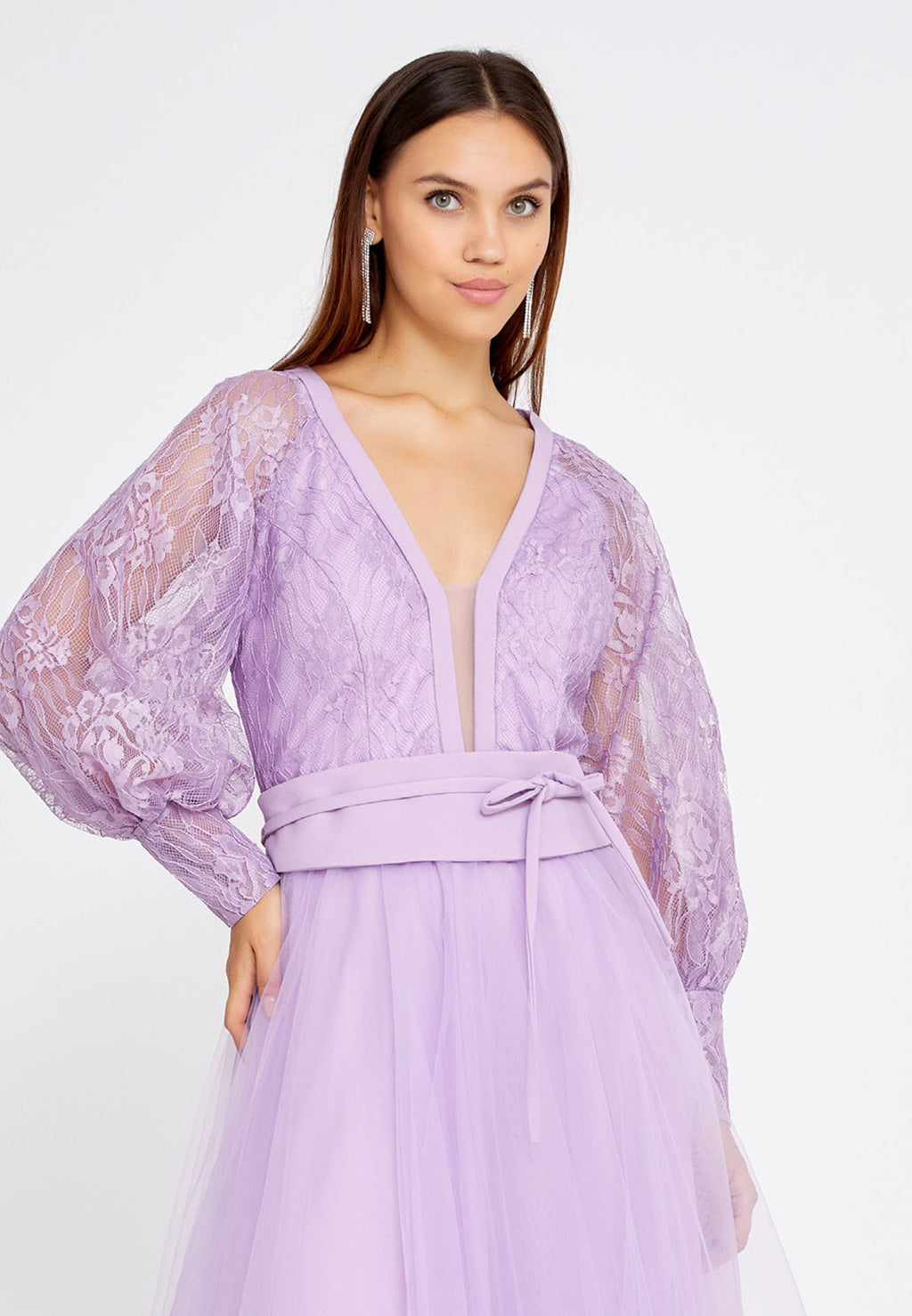 Women's long-sleeved formal dress - Classdi