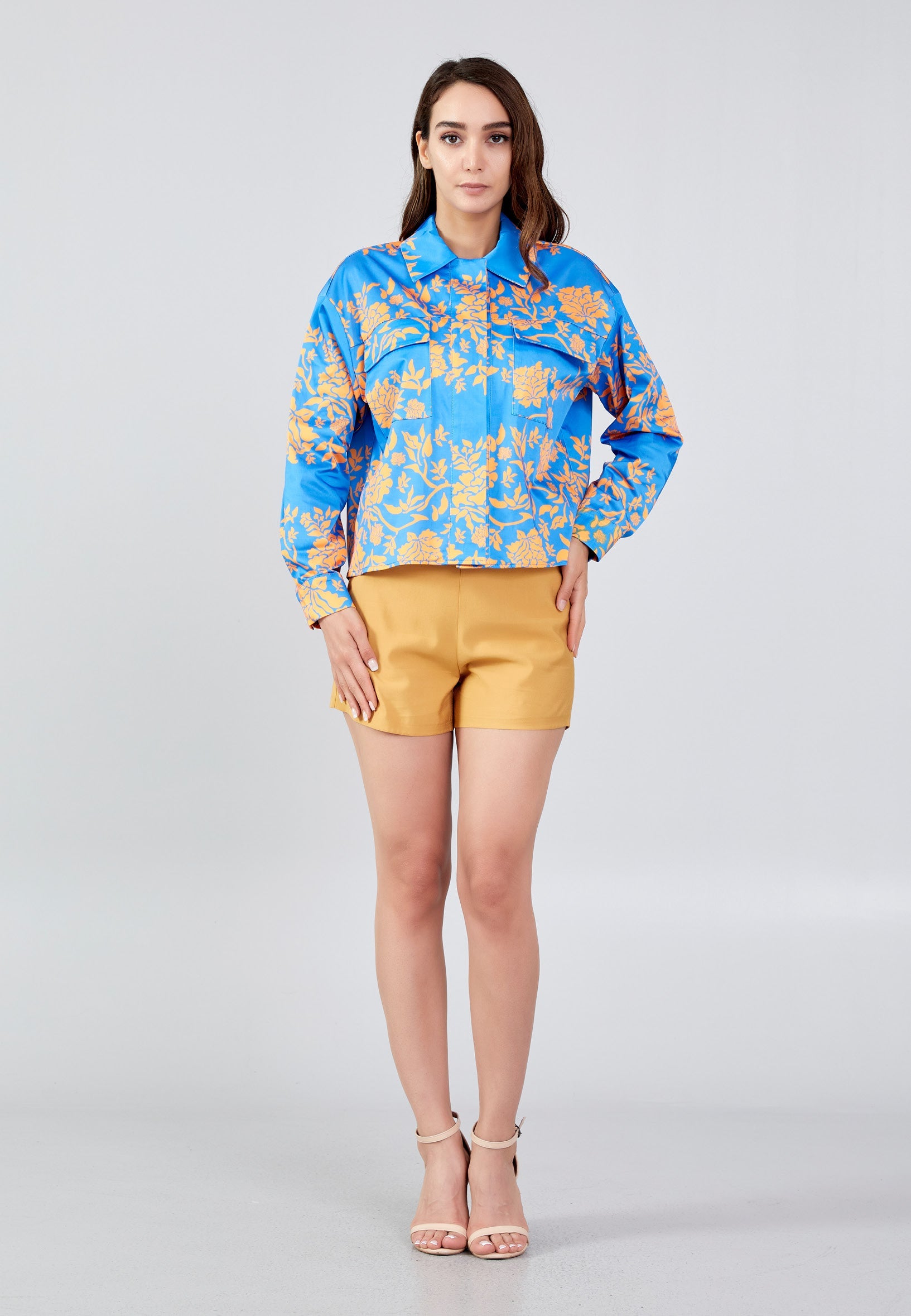 Long Sleeve Floral Regular Shirt ber23y8110 - Shirt - Istanbul Fashion Center