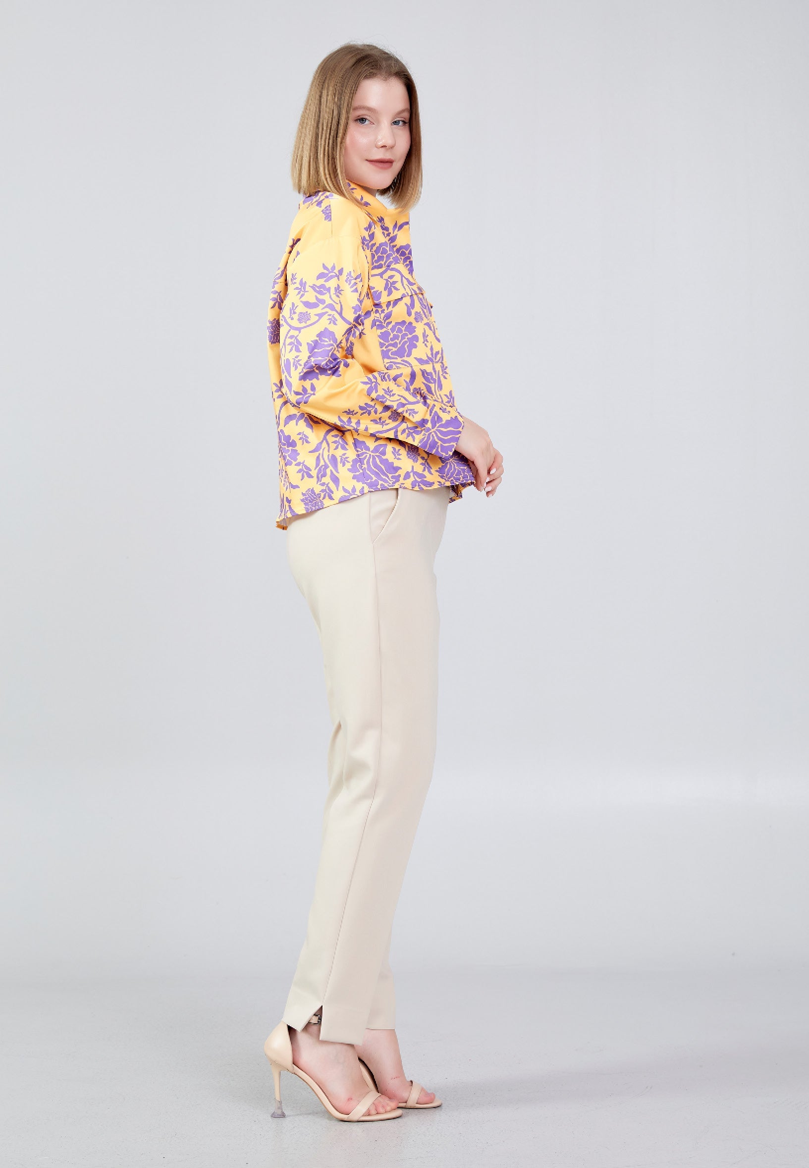 Long Sleeve Floral Regular Shirt ber23y8110 - Shirt - Istanbul Fashion Center