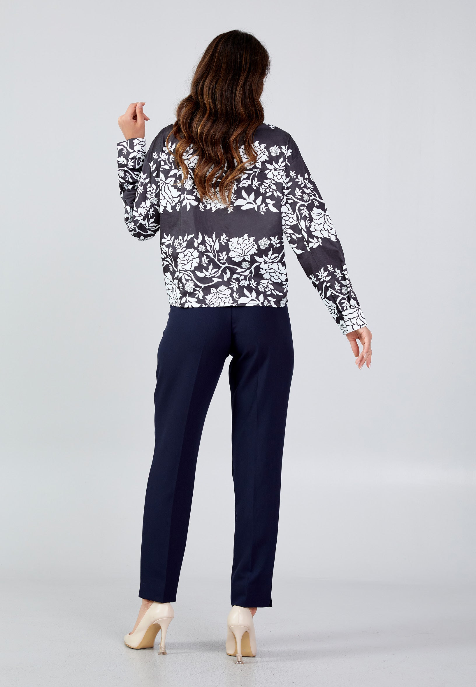 Long Sleeve Floral Regular Shirt ber23y8110 - Shirt - Istanbul Fashion Center