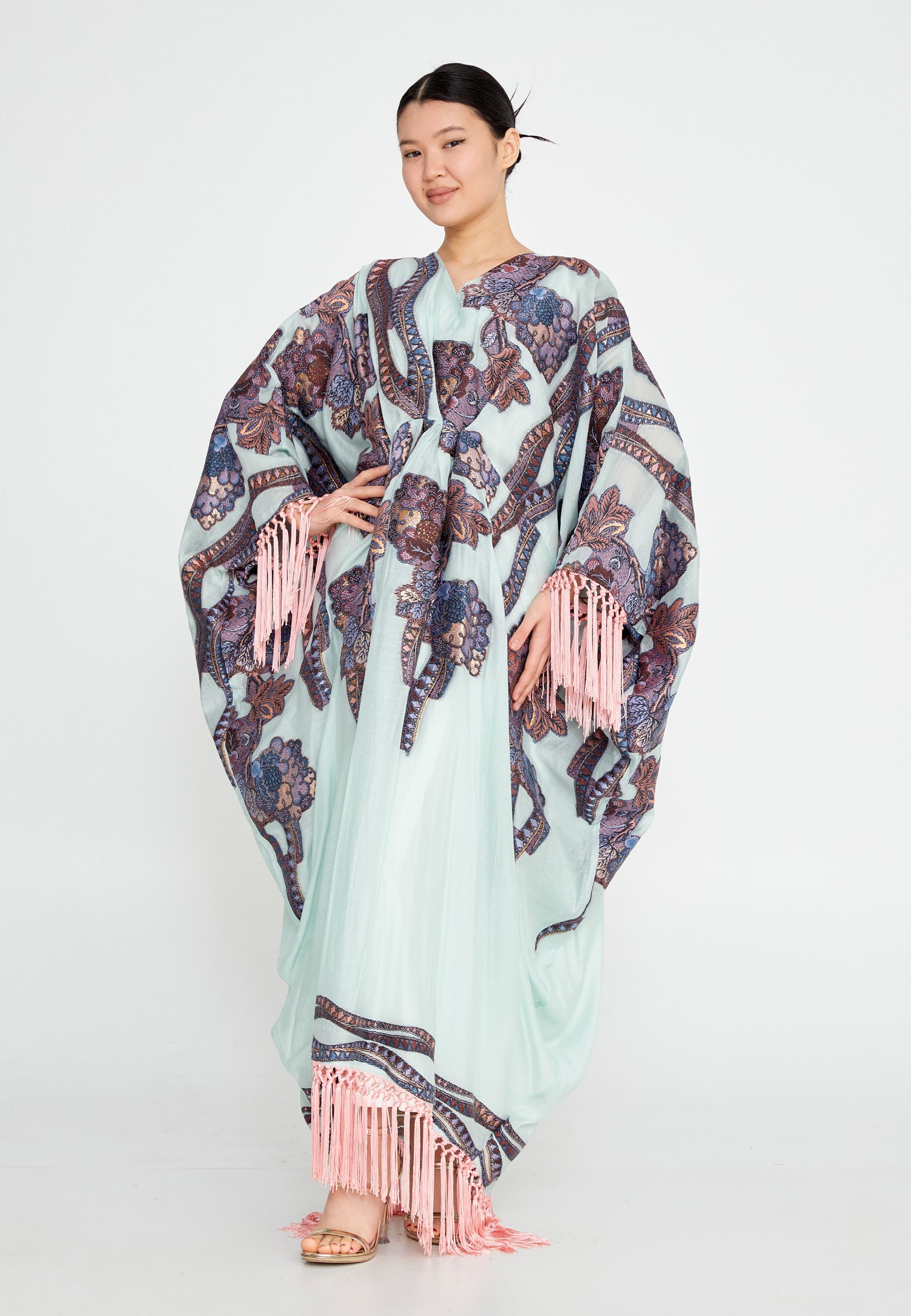Chiffon Regular Abaya rst7328 - Abaya - Istanbul Fashion Center