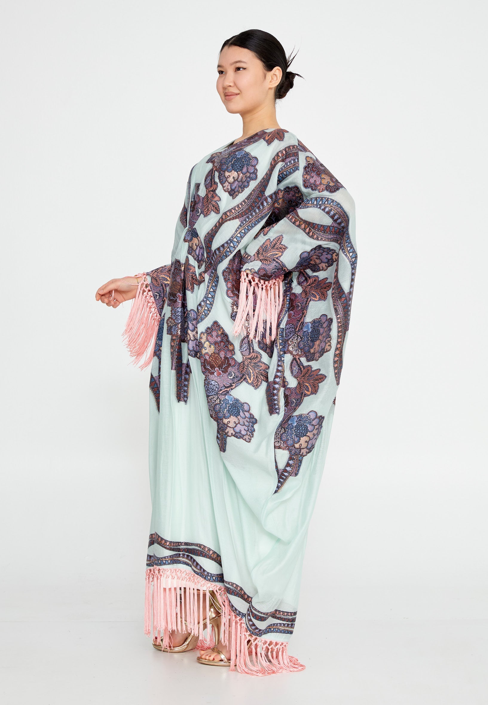 Chiffon Regular Abaya rst7328 - Abaya - Istanbul Fashion Center