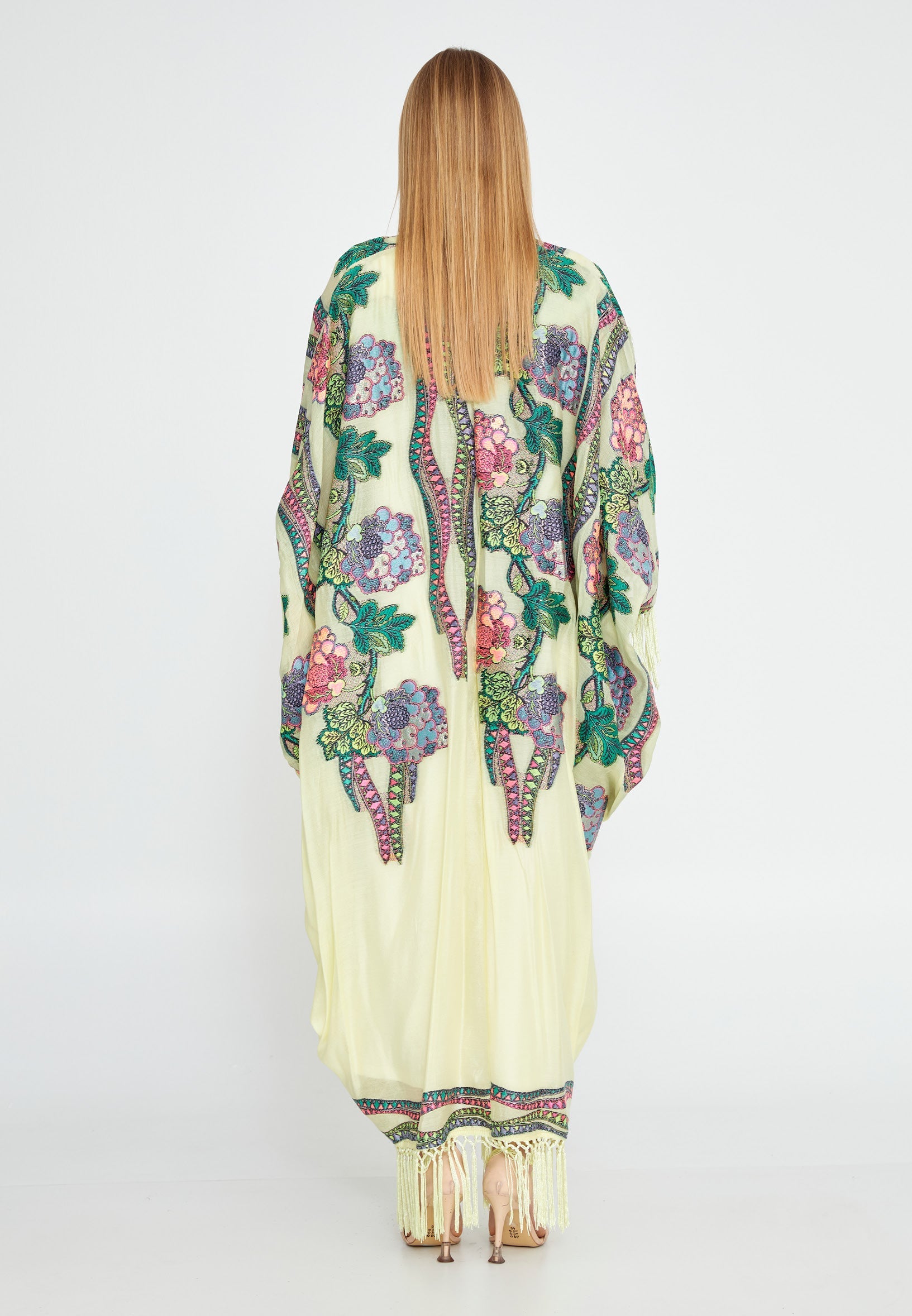 Chiffon Regular Abaya rst7328 - Abaya - Istanbul Fashion Center