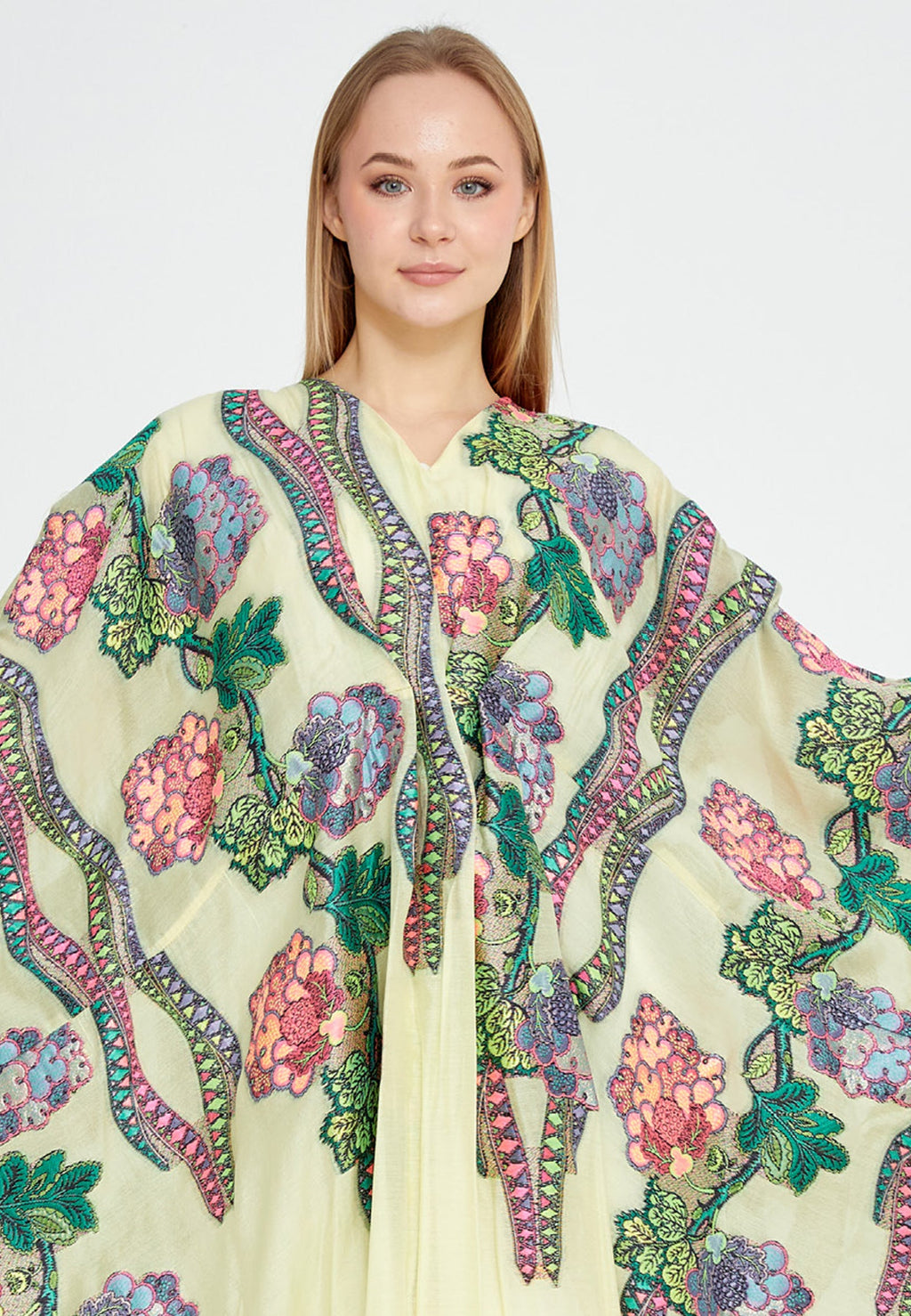 Chiffon Regular Abaya rst7328 - Abaya - Istanbul Fashion Center