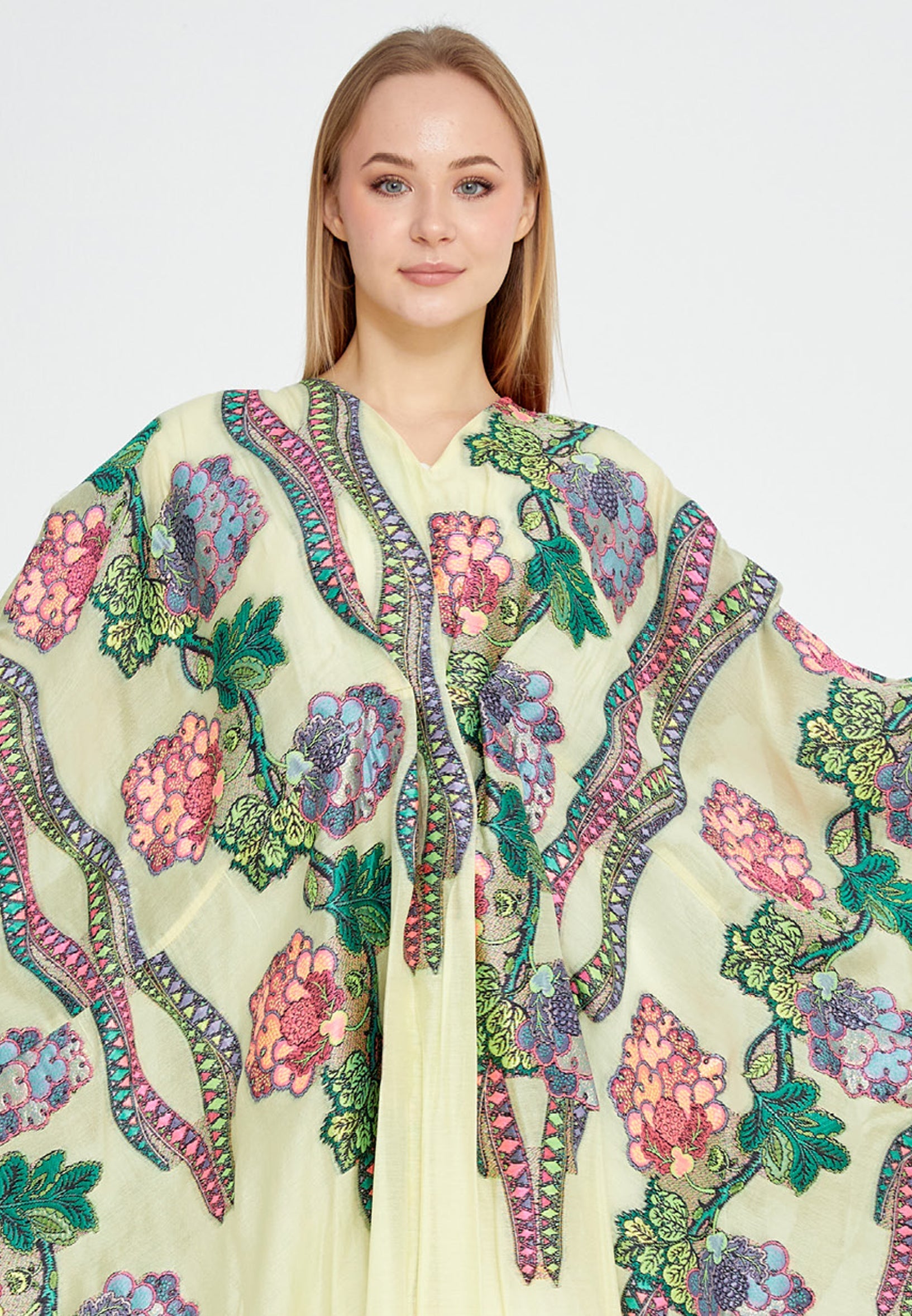 Chiffon Regular Abaya rst7328 - Abaya - Istanbul Fashion Center