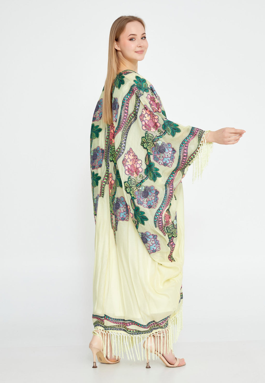 Chiffon Regular Abaya rst7328 - Abaya - Istanbul Fashion Center