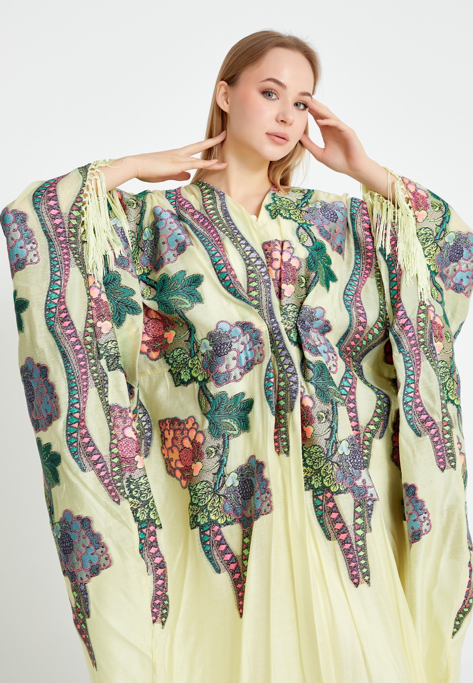 Chiffon Regular Abaya rst7328 - Abaya - Istanbul Fashion Center