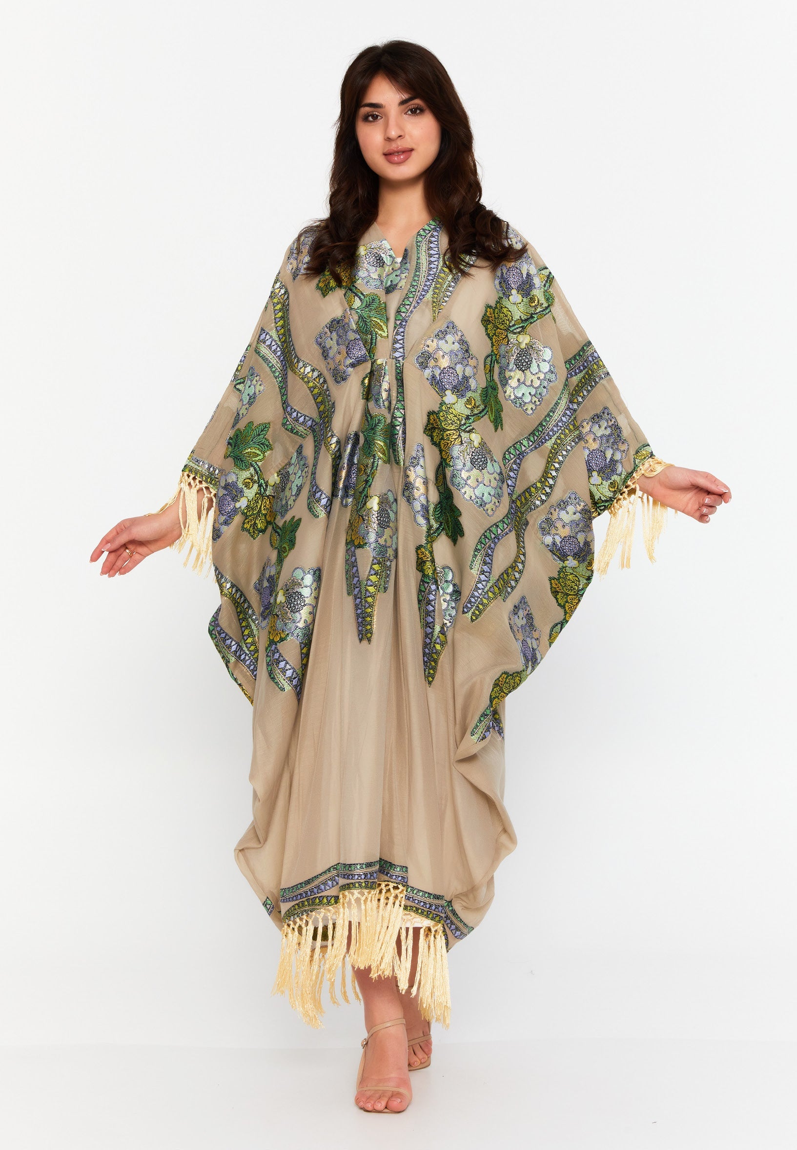 Chiffon Regular Abaya rst7328 - Abaya - Istanbul Fashion Center