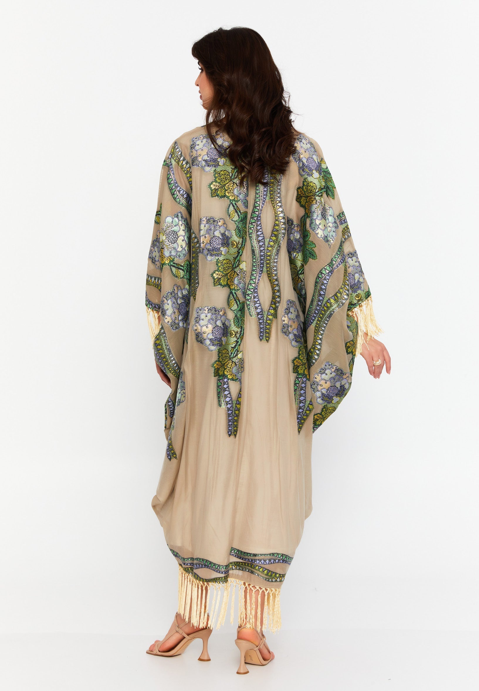 Chiffon Regular Abaya rst7328 - Abaya - Istanbul Fashion Center