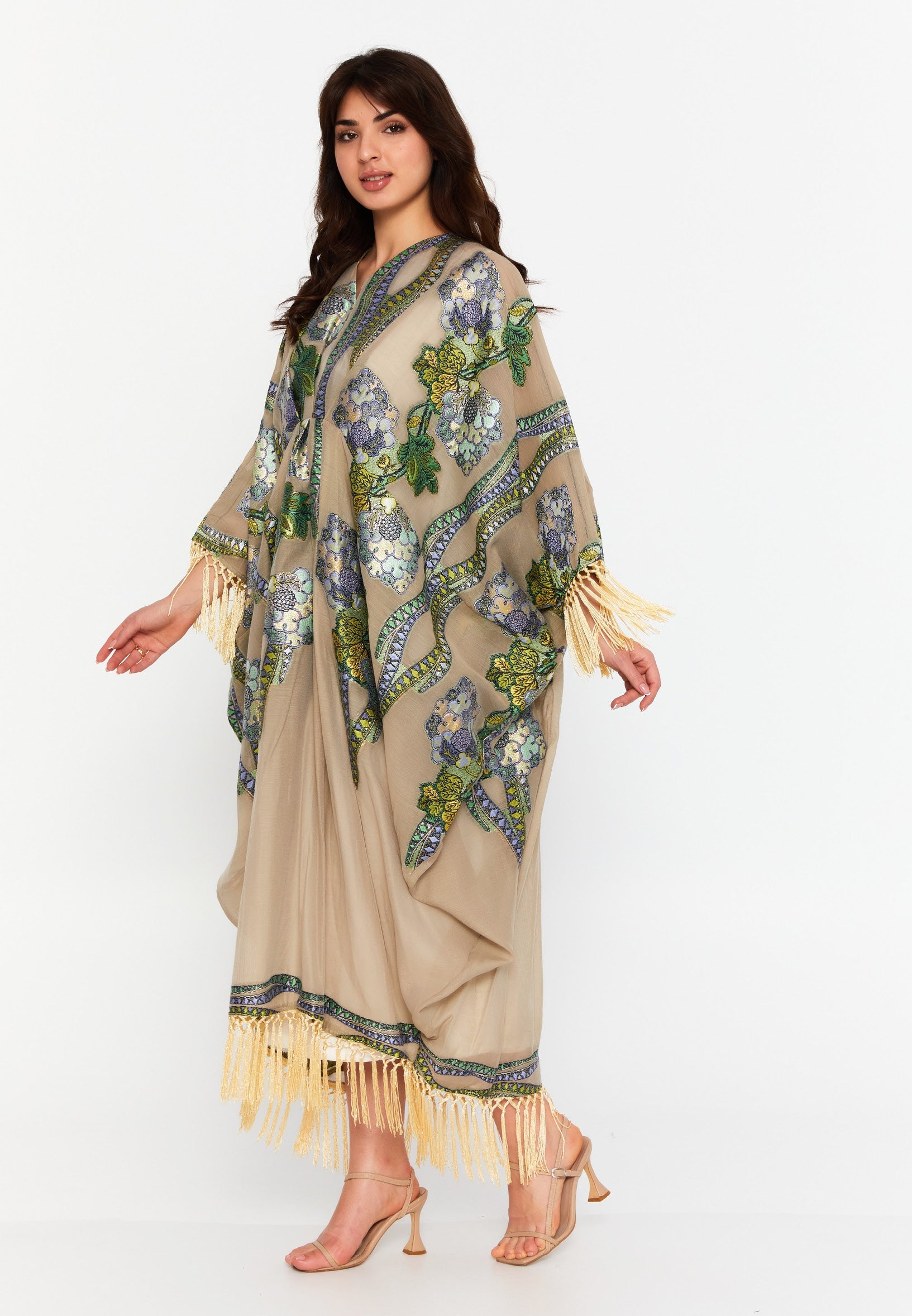 Chiffon Regular Abaya rst7328 - Abaya - Istanbul Fashion Center