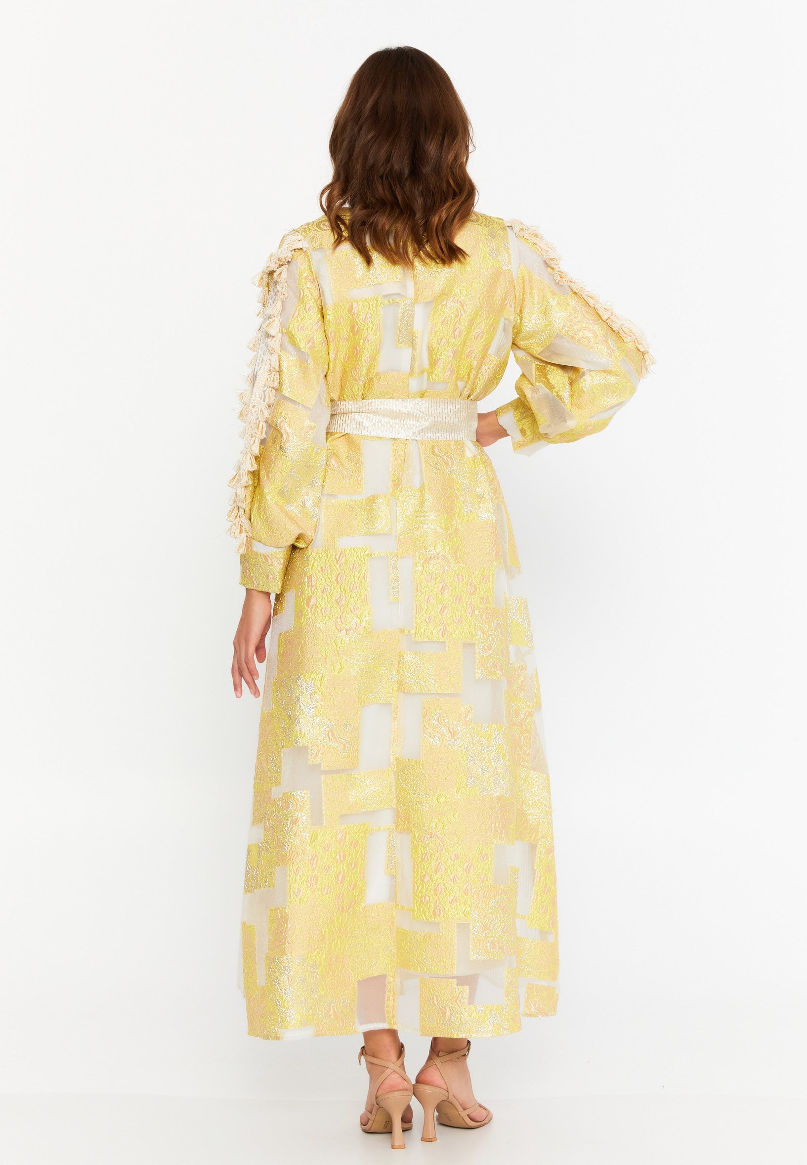Tulle Regular Abaya rst7276 - Abaya - Istanbul Fashion Center