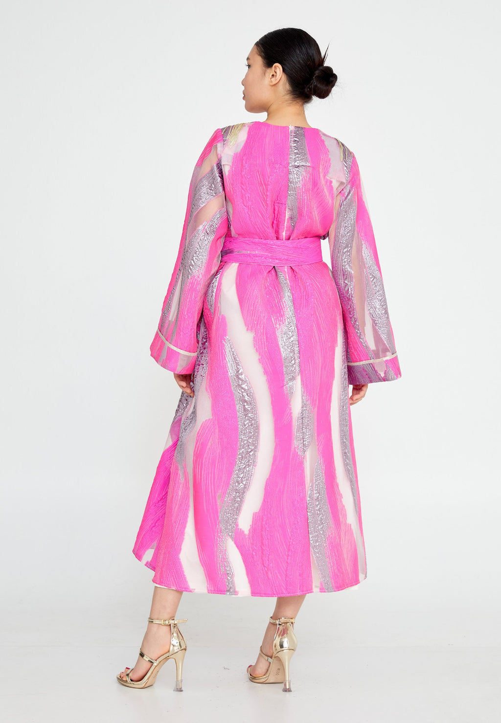Tulle Regular Abaya rst7545 - Abaya - Istanbul Fashion Center