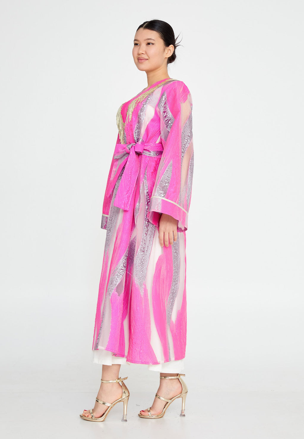 Tulle Regular Abaya rst7545 - Abaya - Istanbul Fashion Center