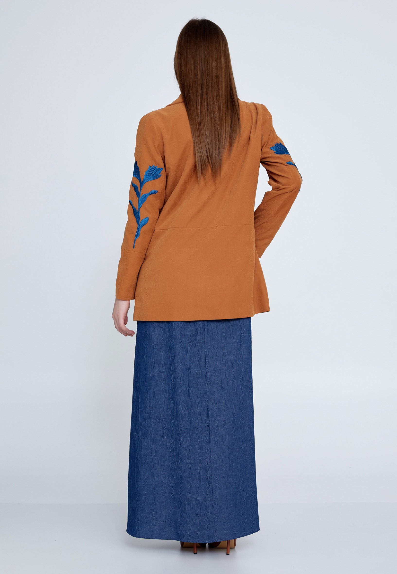 Long Sleeve Viscose Floral Regular Two-Piece Outfit noz24y60082 - Two-Piece Outfit - Istanbul Fashion Center