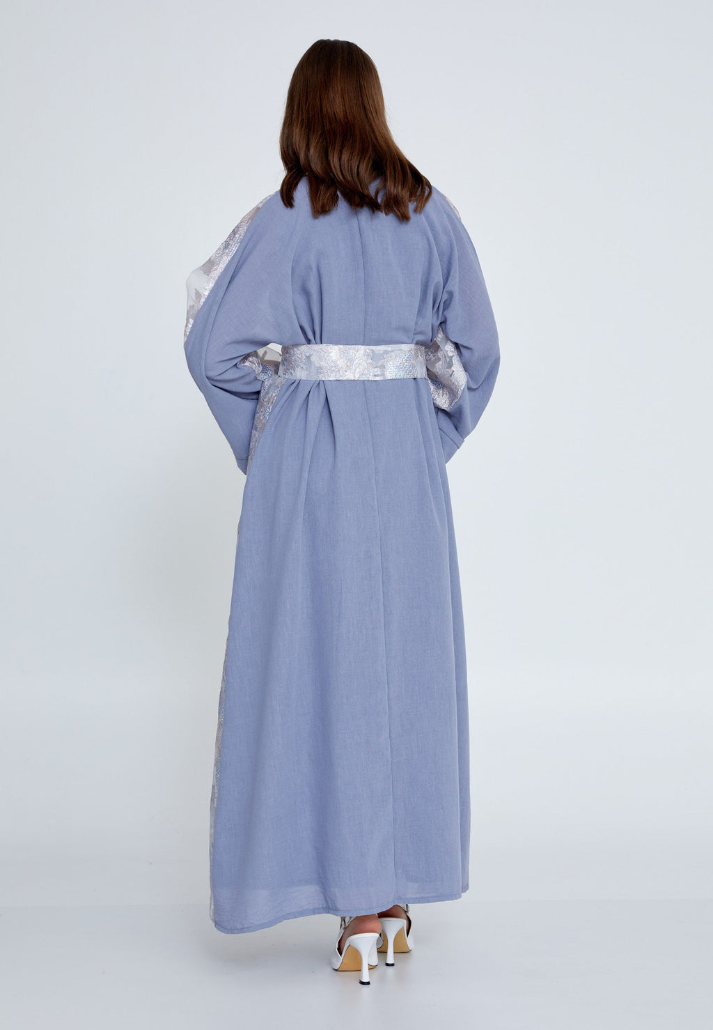Tulle Regular Abaya rst7656 - Abaya - Istanbul Fashion Center