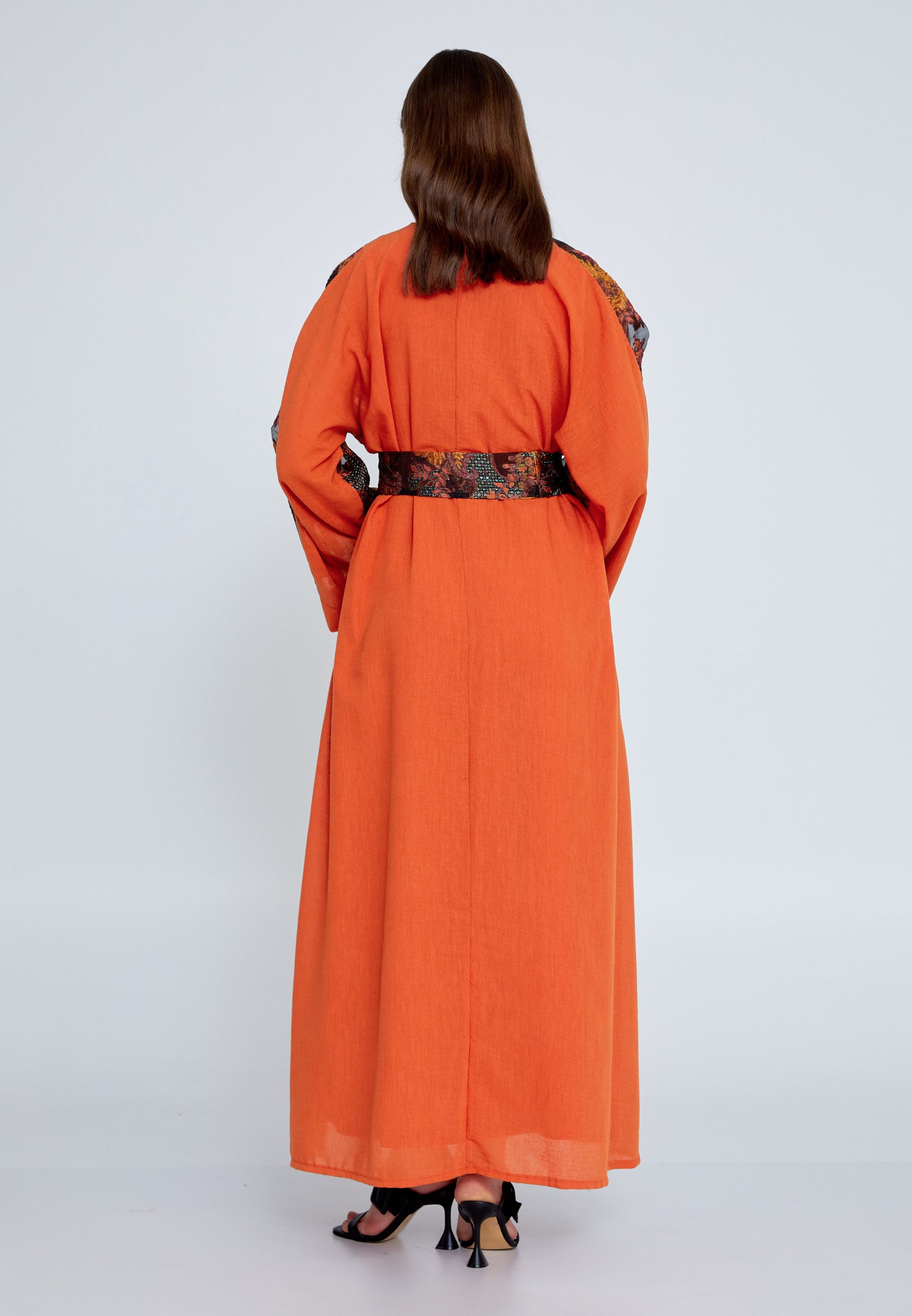 Tulle Regular Abaya rst7656 - Abaya - Istanbul Fashion Center