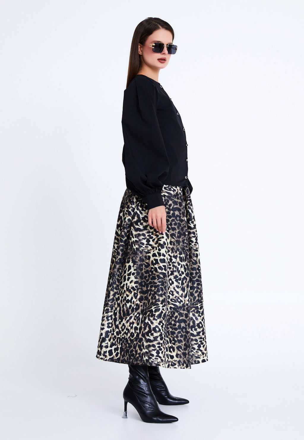 Long Sleeve Solid Color Regular Shirt gllk25eg073 - Shirt - Istanbul Fashion Center