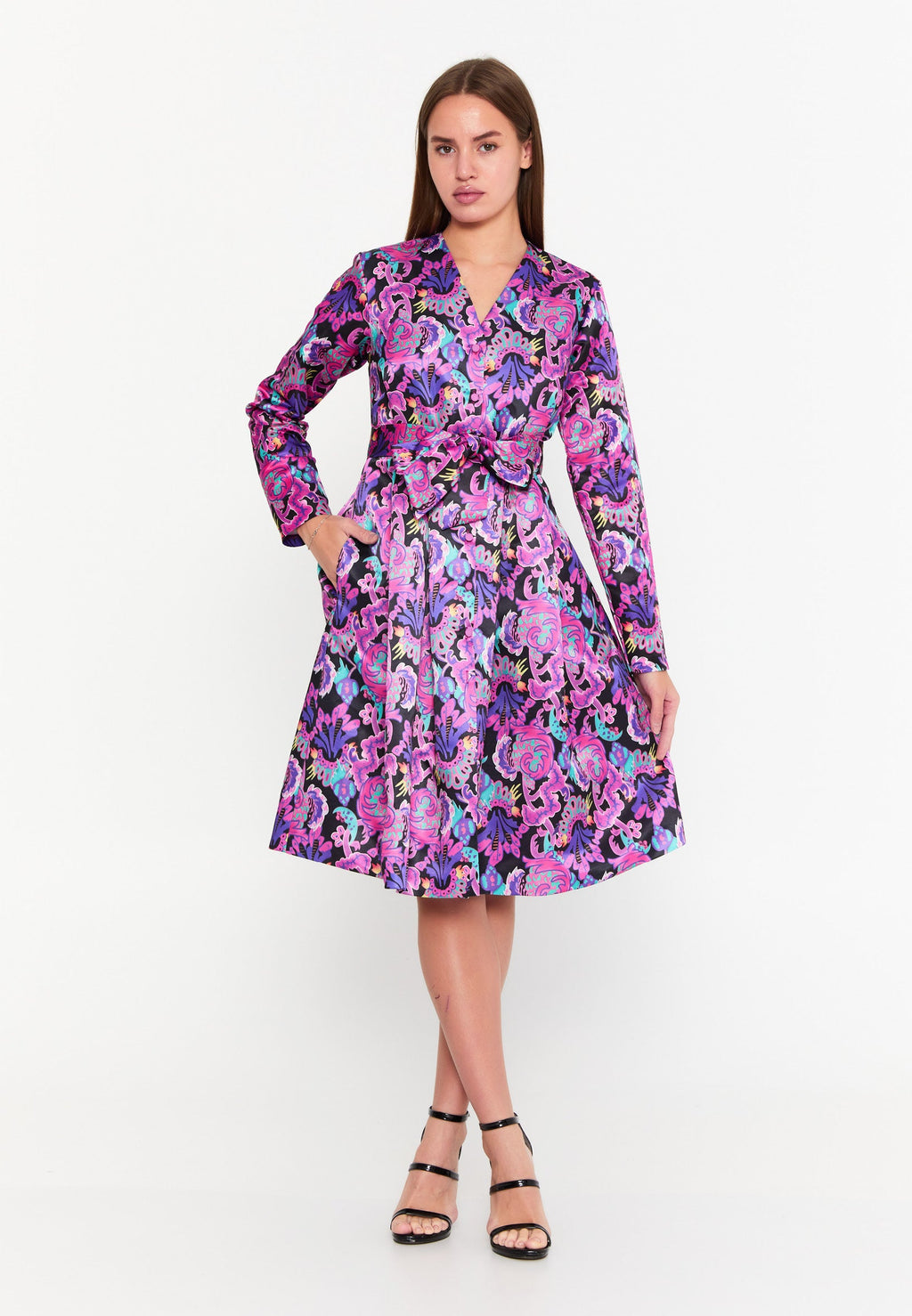 Long sleeve cocktail dress