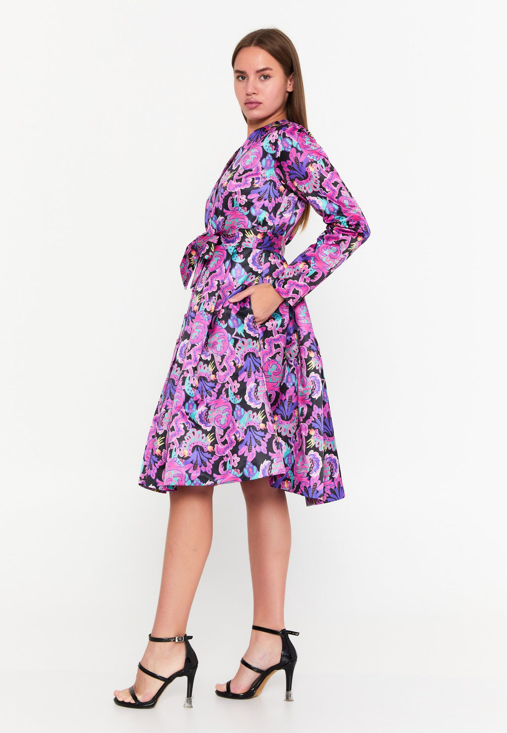 Long sleeve cocktail dress