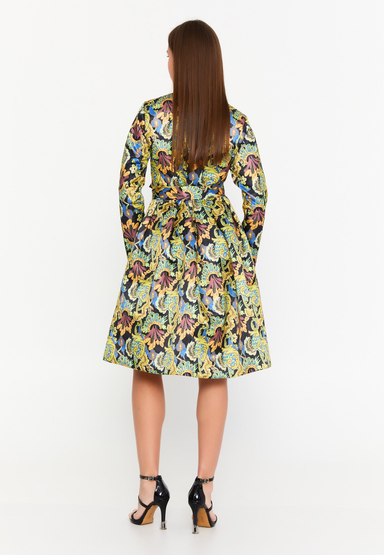 Long sleeve cocktail dress