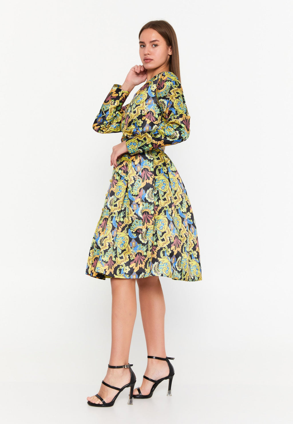 Long sleeve cocktail dress