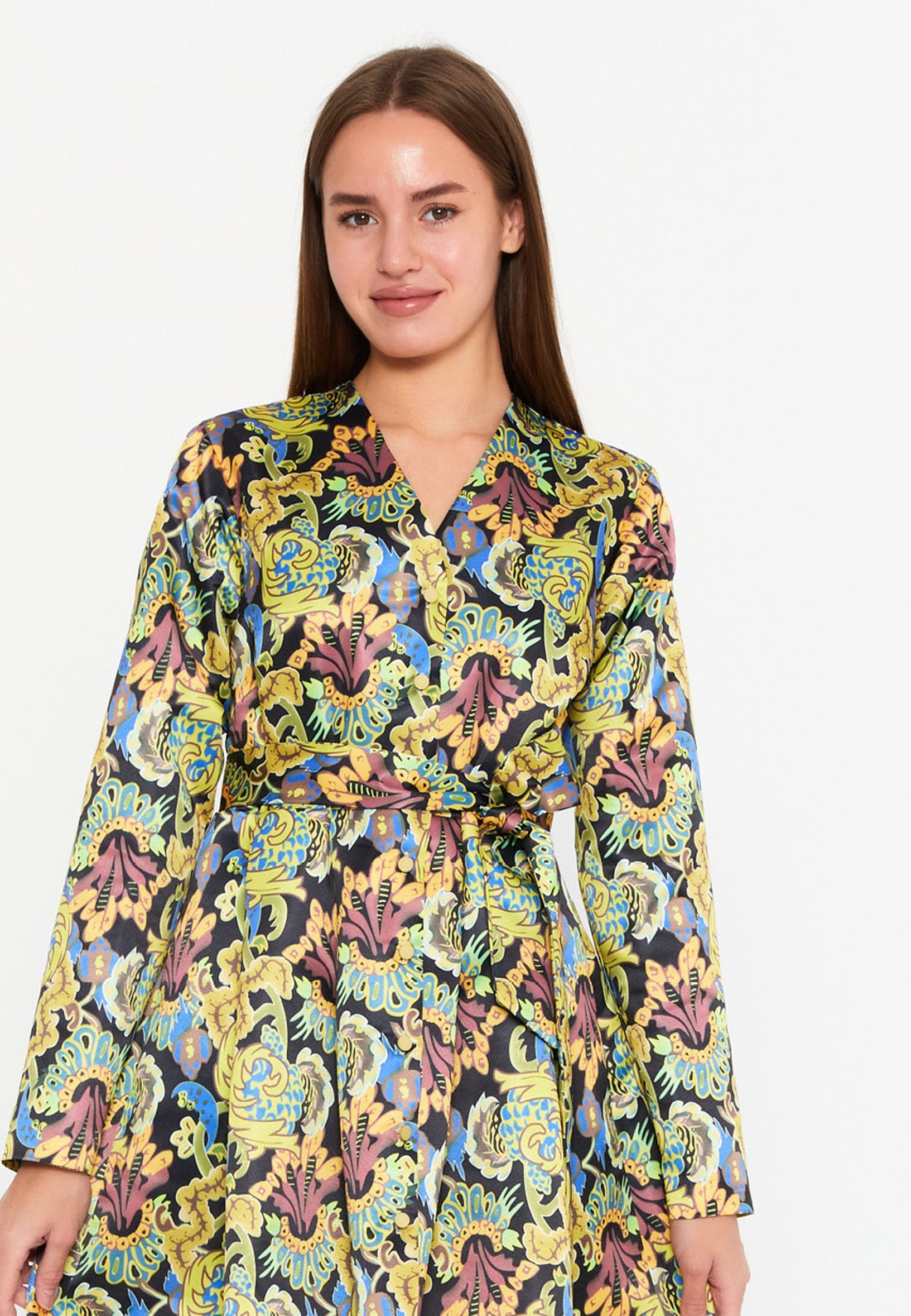 Long sleeve cocktail dress