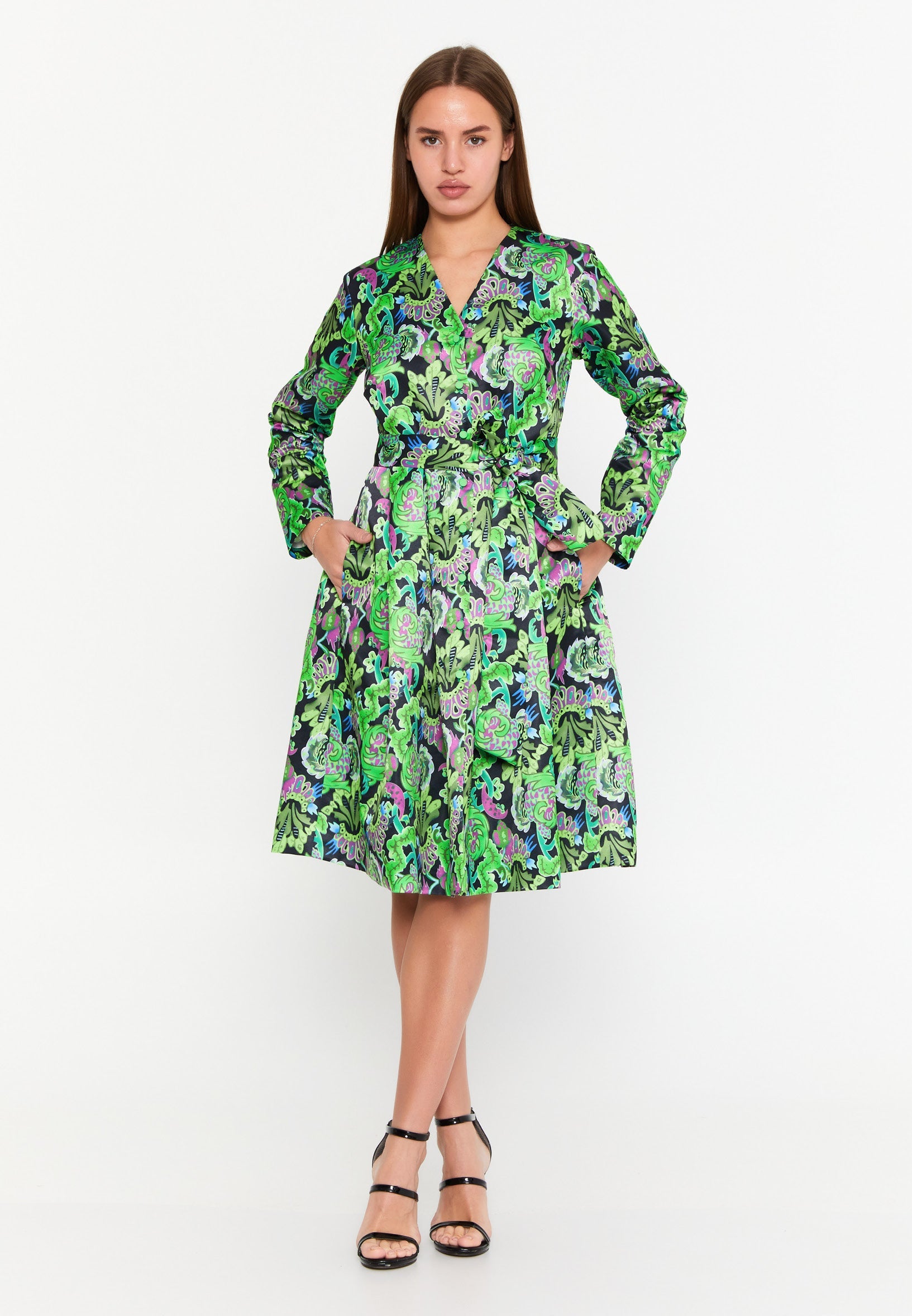 Long sleeve cocktail dress