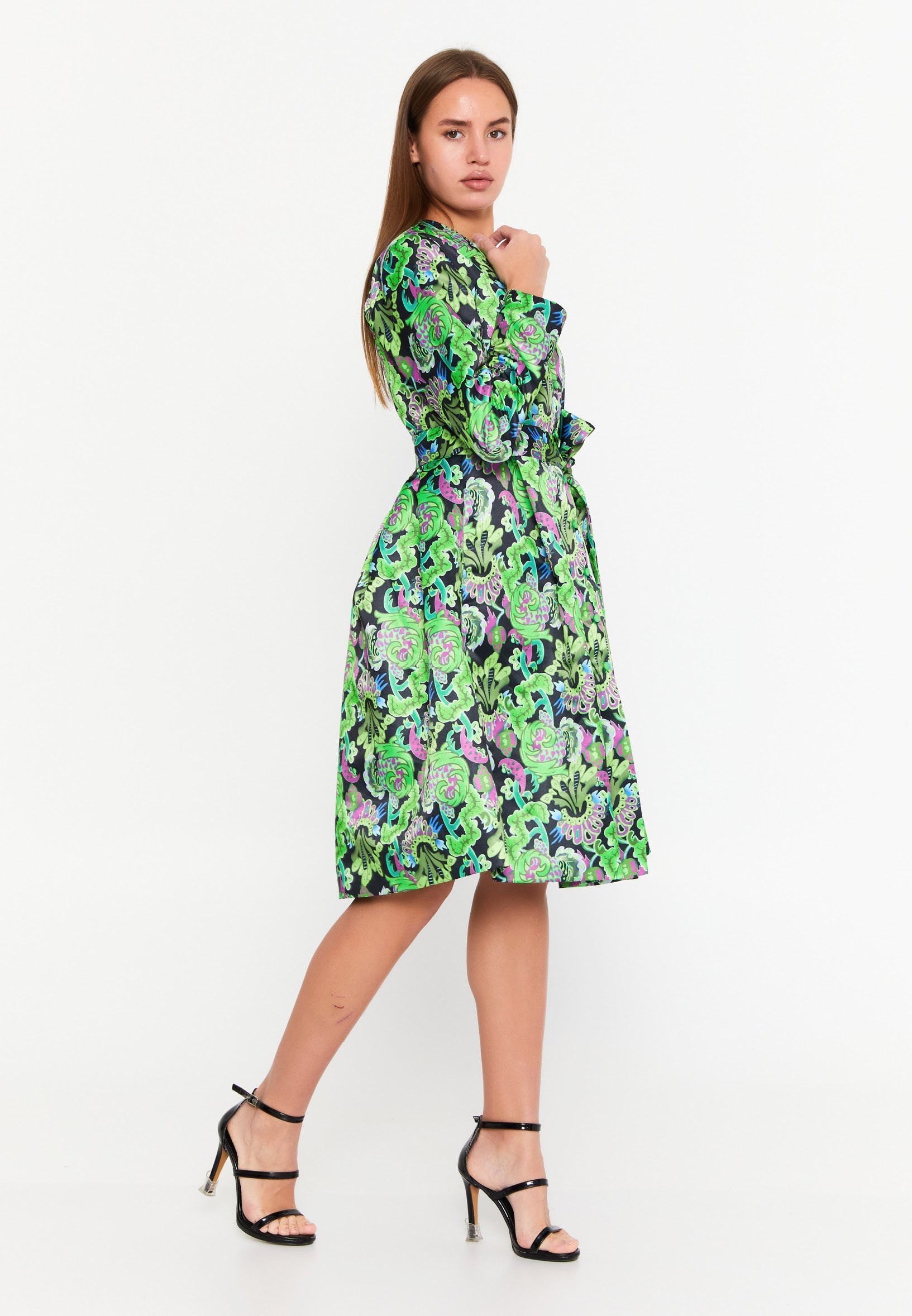 Long sleeve cocktail dress