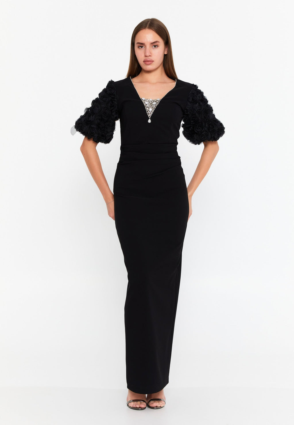 Elegant long evening dress