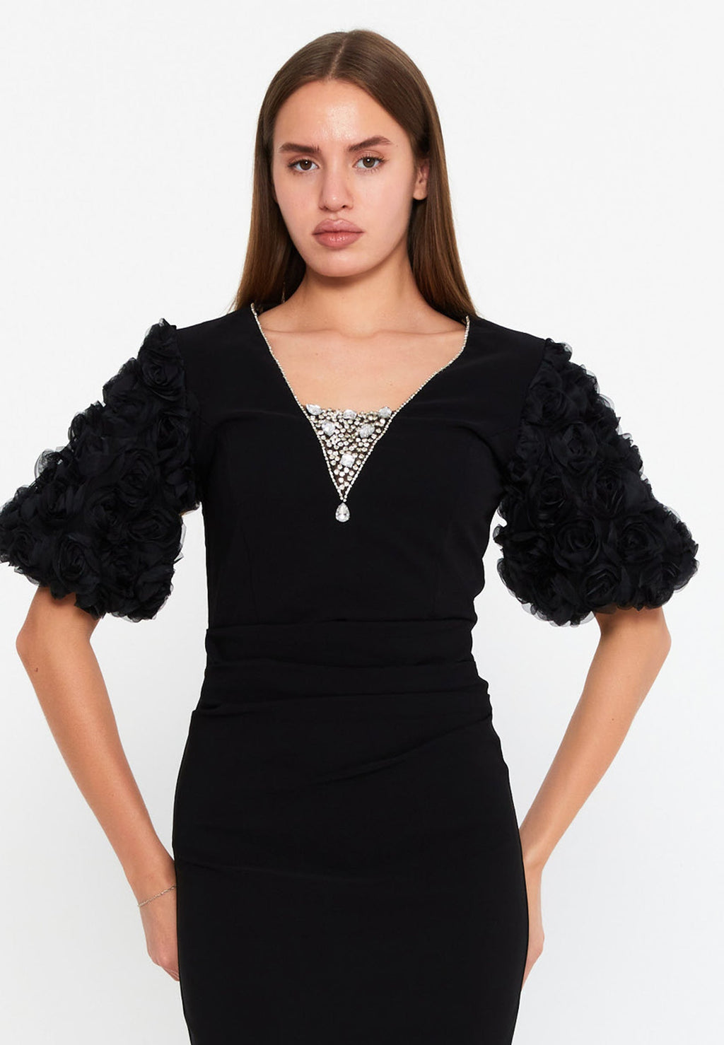 Elegant long evening dress