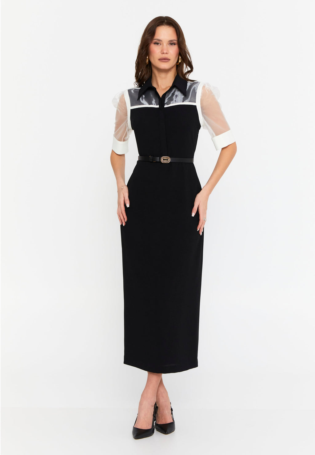Black and white dress