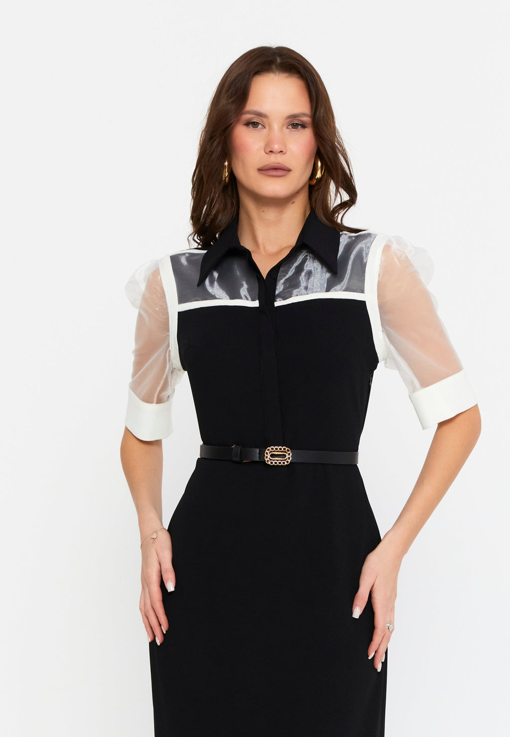 Black and white dress