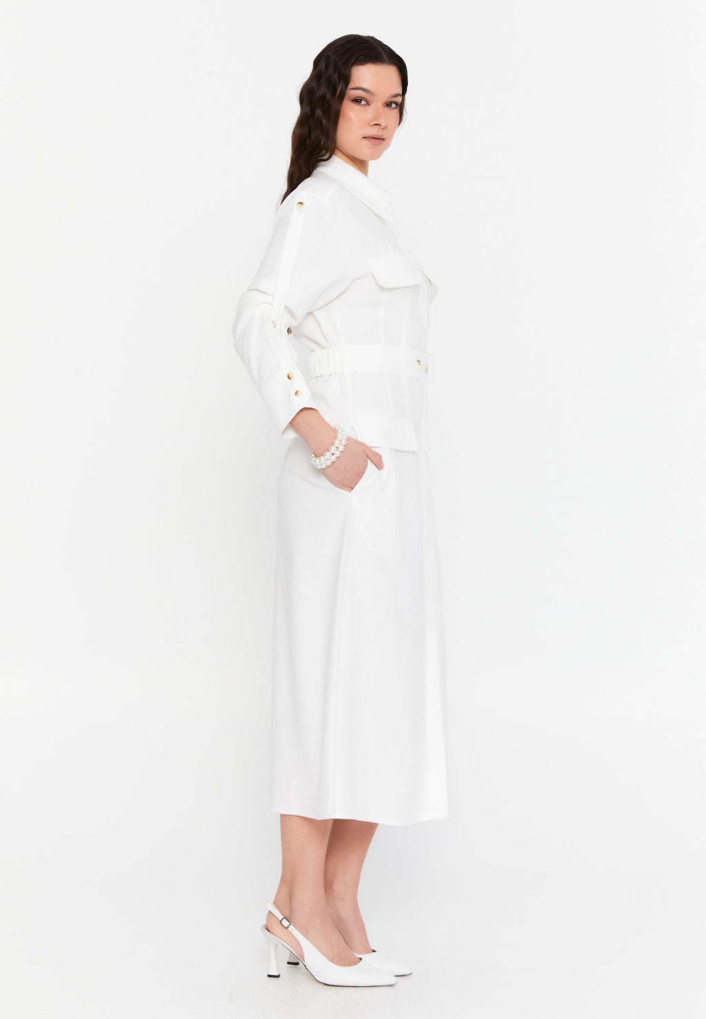 Long dress for a wedding guest 