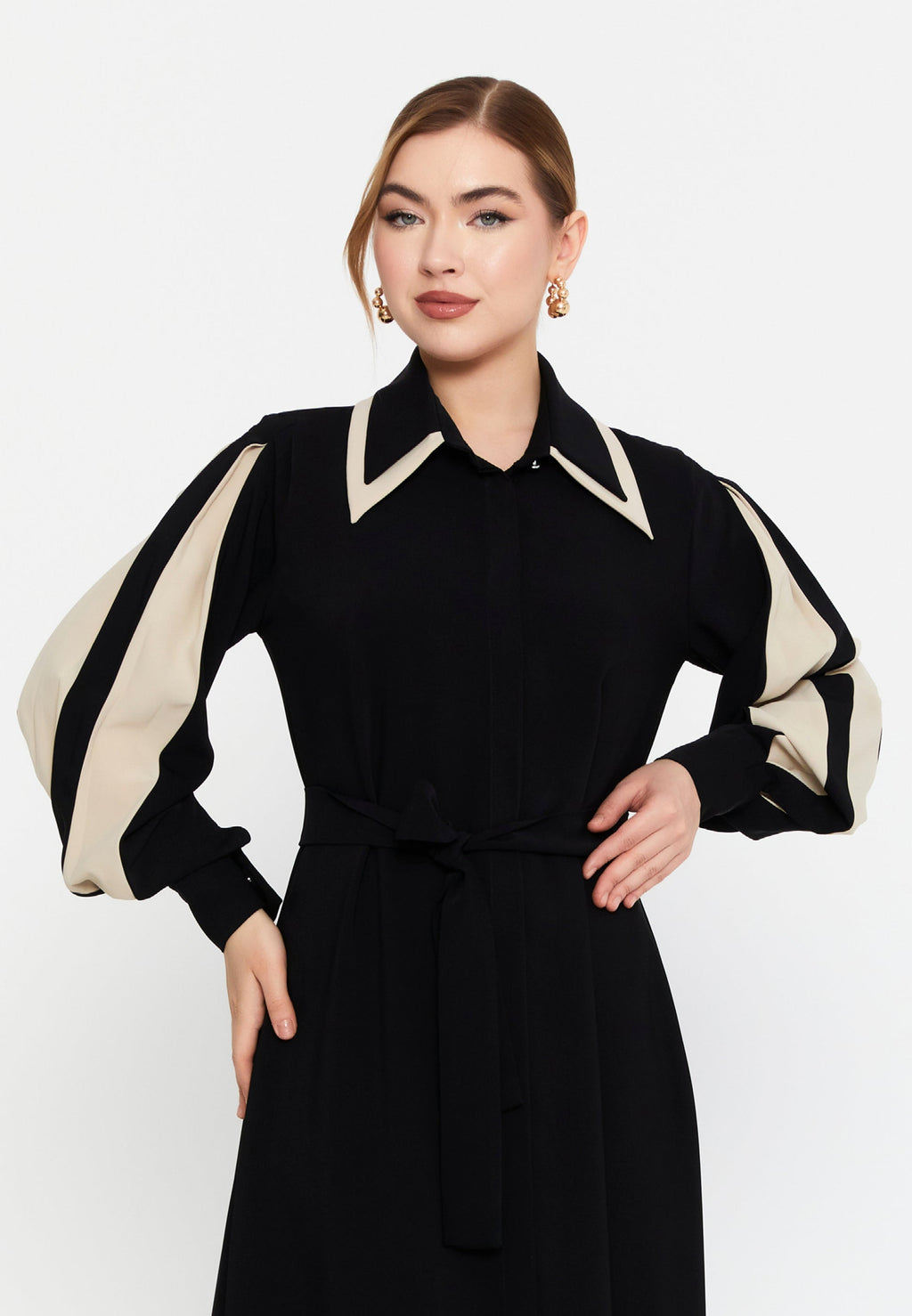 Black and white dress