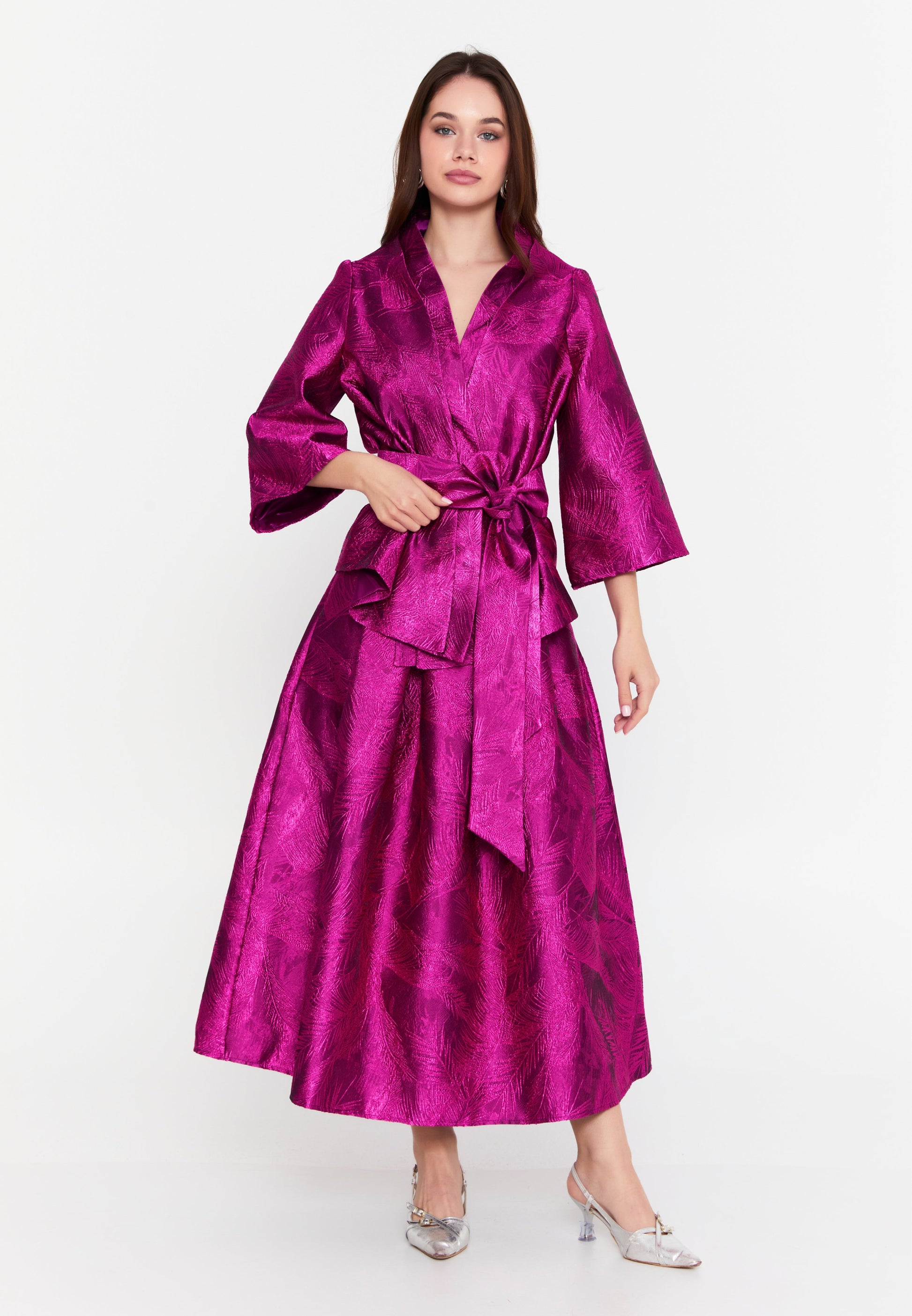 Mid-Length Polyester Patterned Regular Jacket imz25y5199 - Jacket - Istanbul Fashion Center