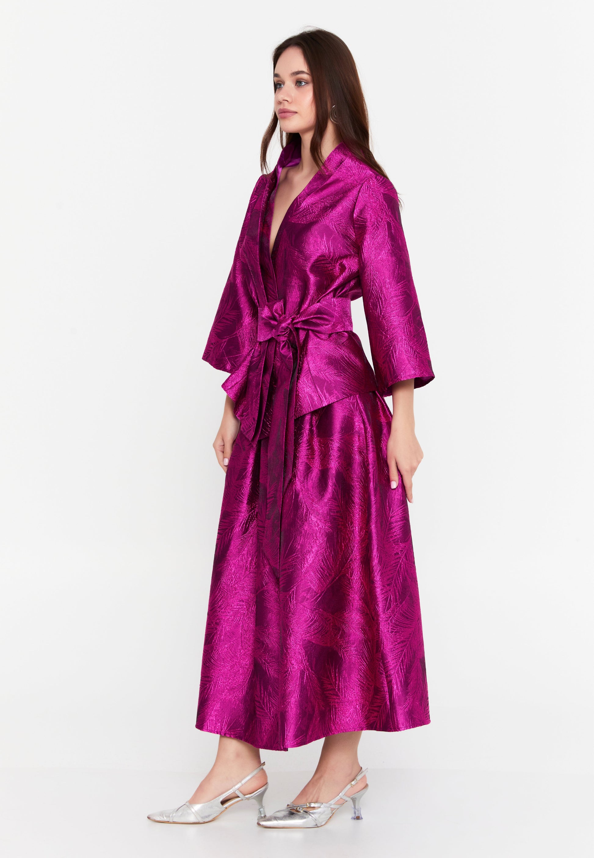 Mid-Length Polyester Patterned Regular Jacket imz25y5199 - Jacket - Istanbul Fashion Center