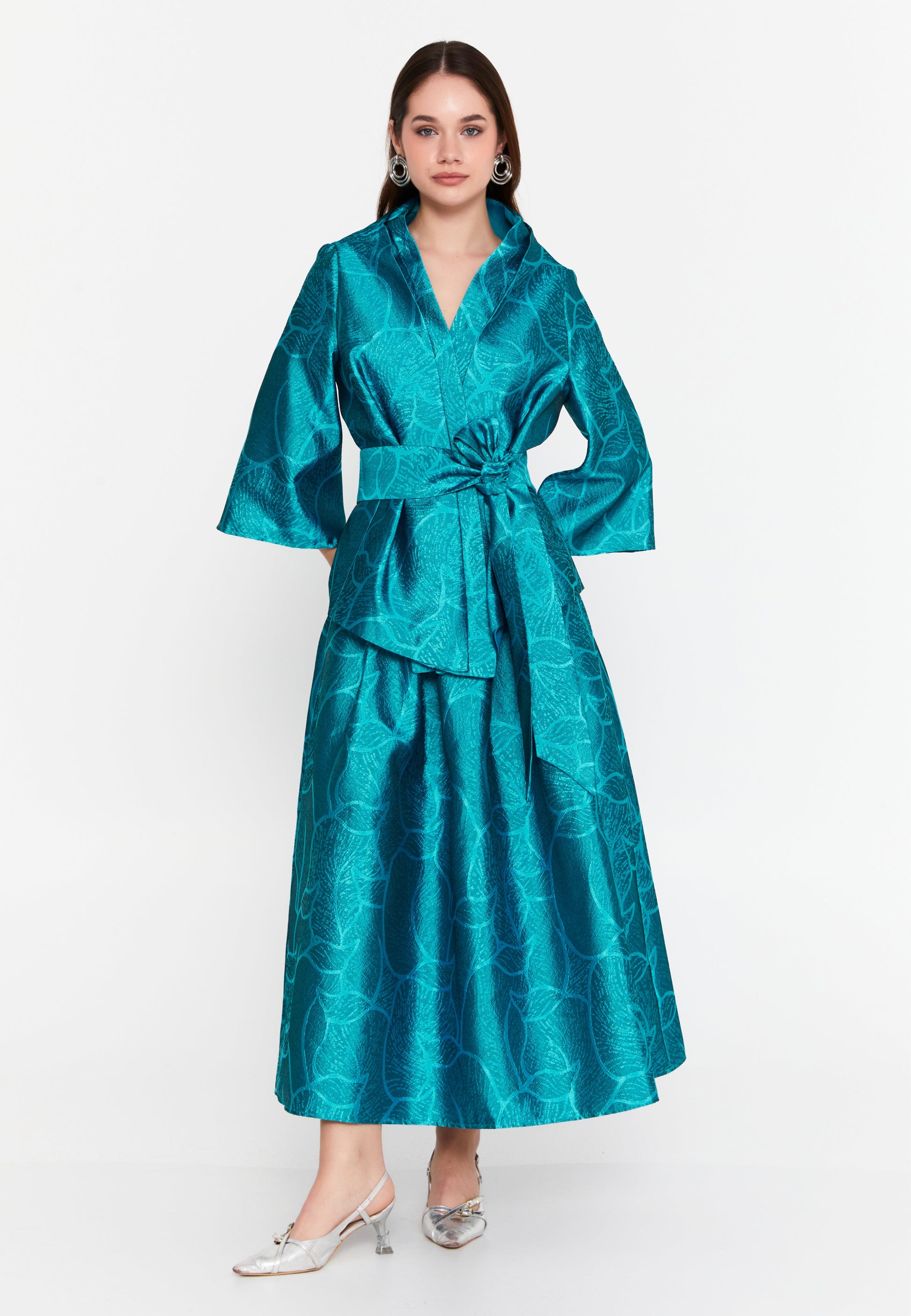 Mid-Length Polyester Patterned Regular Jacket imz25y5199 - Jacket - Istanbul Fashion Center