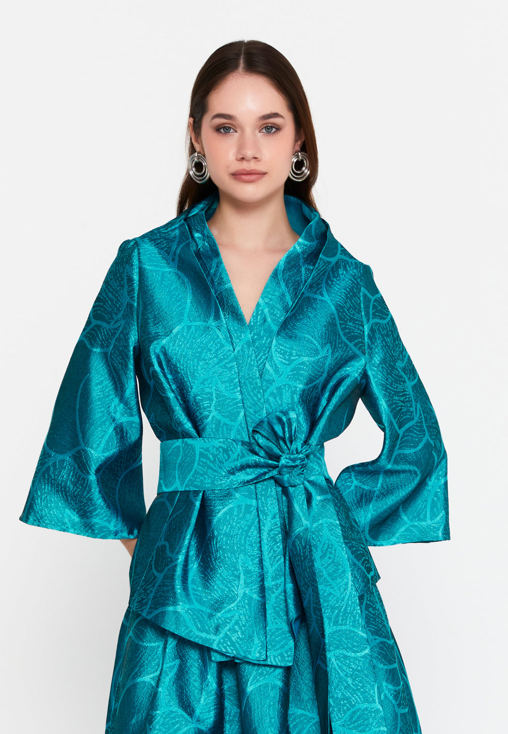 Mid-Length Polyester Patterned Regular Jacket imz25y5199 - Jacket - Istanbul Fashion Center