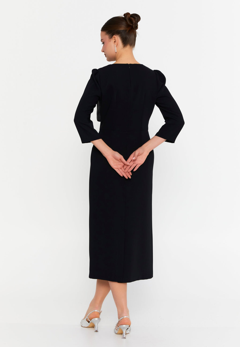 Chic black evening dress