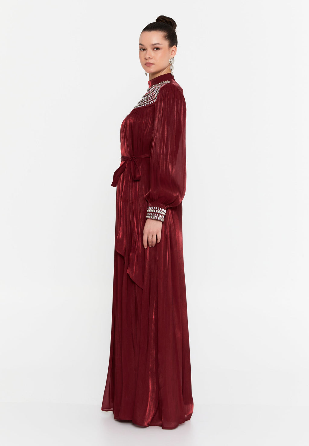 Long sleeve evening dress