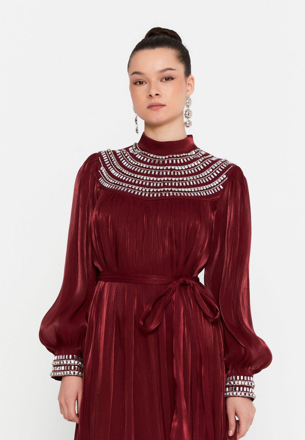 Long sleeve evening dress